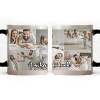 Hőre változó fényképes bögre 5 képpel egyedi felirattal