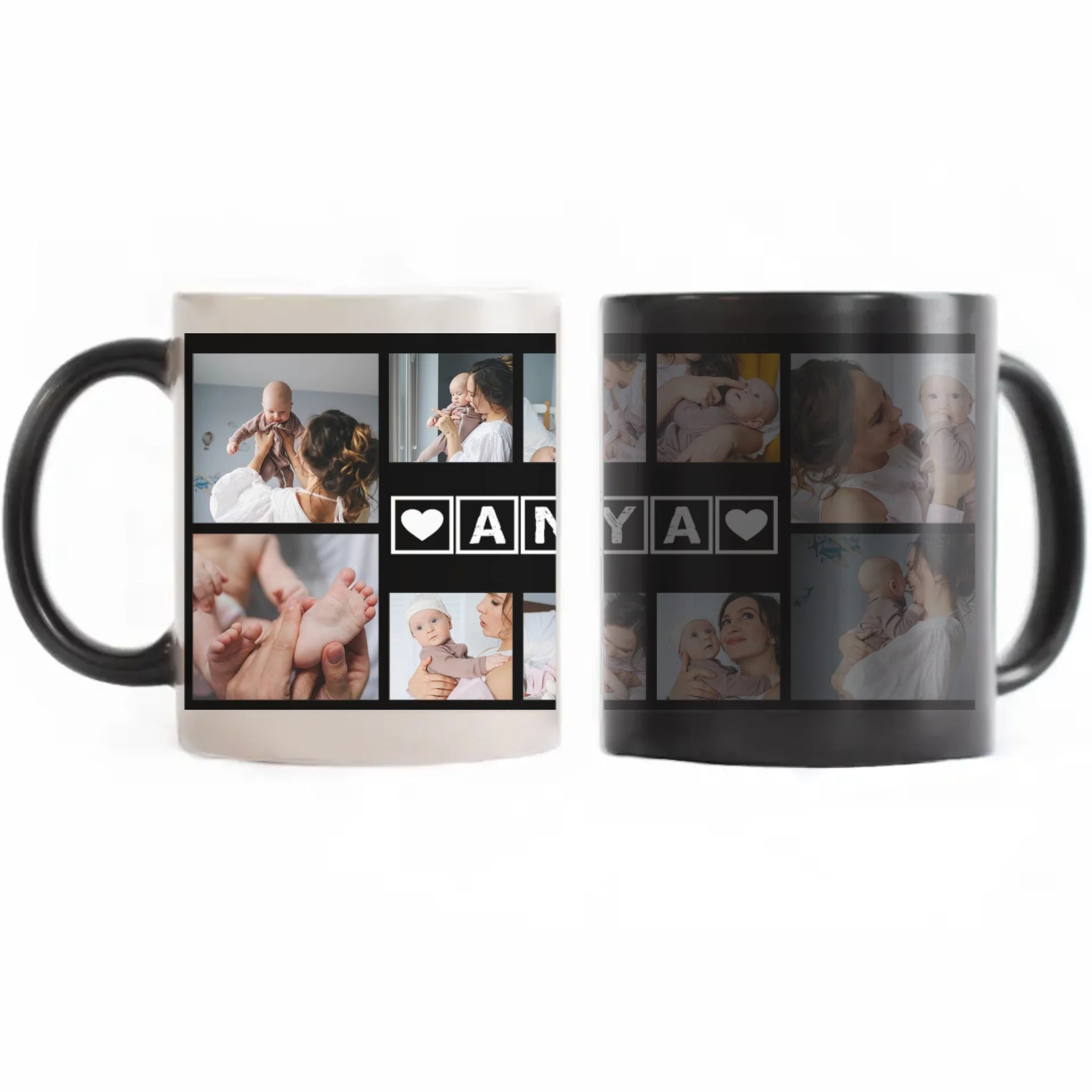 Hőre változó fényképes bögre Anyáknak 10 képpel