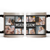 Hőre változó fényképes bögre Anyáknak 10 képpel