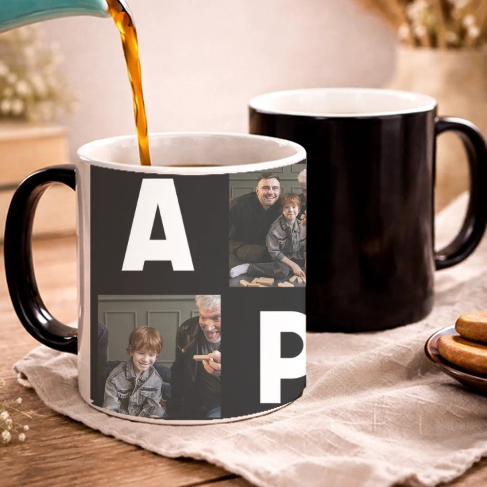 APA feiratos hőre változó fényképes bögre 4 képpel