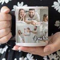 Hőre változó fényképes bögre 5 képpel egyedi felirattal