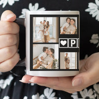 Hőre változó fényképes bögre Papáknak 10 képpel