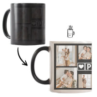 Hőre változó fényképes bögre Papáknak 10 képpel