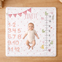 	 Mérföldkő baba pléd – hónapról hónapra fotózható növekedési takaró