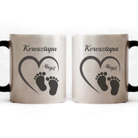 Egyedi bögre Keresztapáknak névvel és szerkeszthető mintával