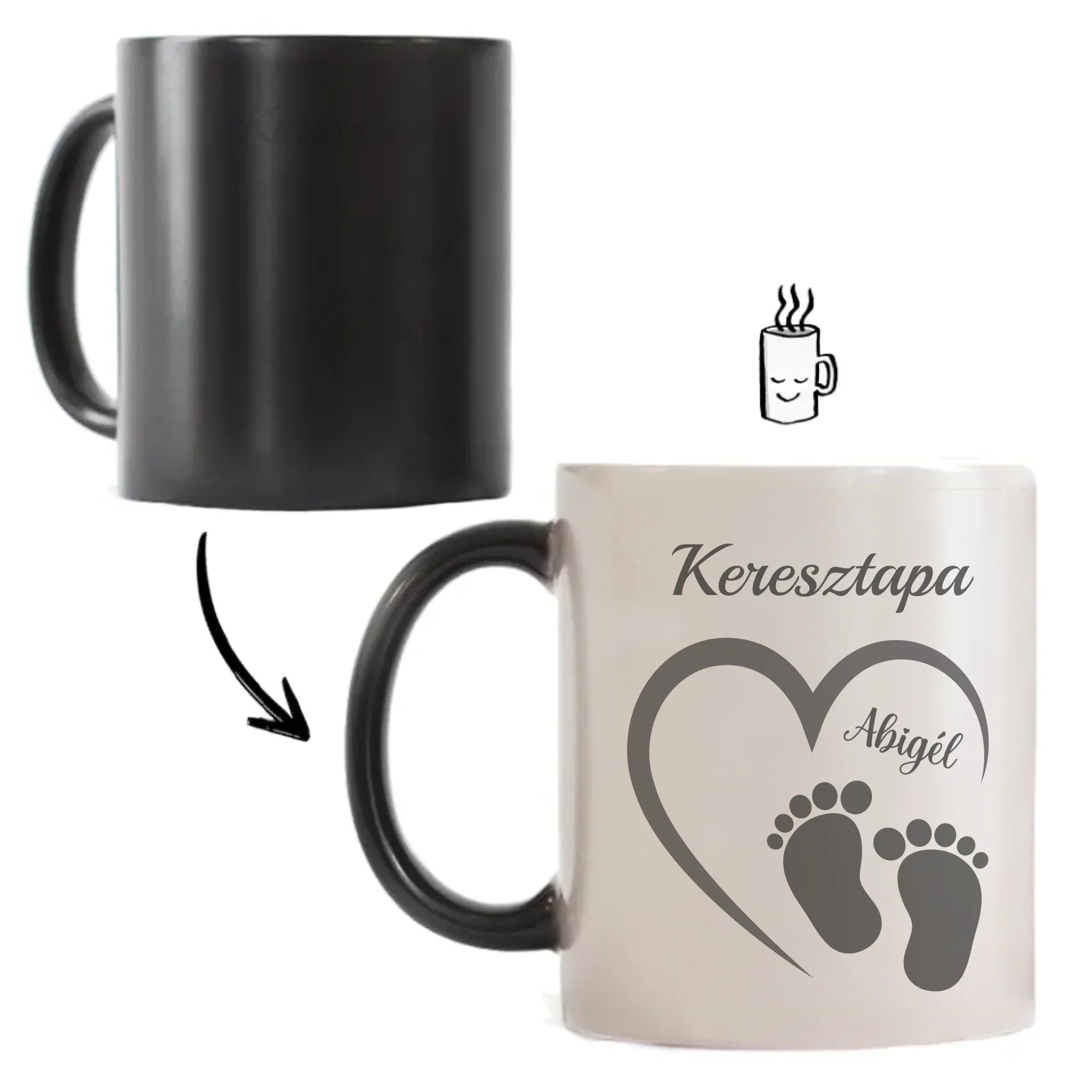 A kedvenc dolgom Te vagy - szerkeszthető karakteres egyedi neves bögre pároknak