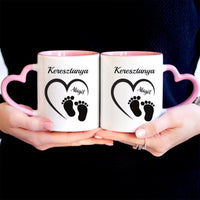 Egyedi bögre Keresztanyáknak névvel és szerkeszthető mintával