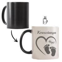 Egyedi bögre Keresztanyáknak névvel és szerkeszthető mintával