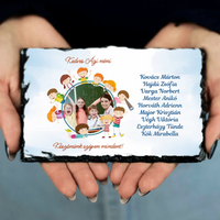 Egyedi szerkeszthető ajándék gránitlap Pedagógusoknak és Óvónőknek