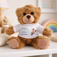 1 éves szülinapi ajándék plüss maci fényképpel