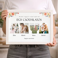 Csodálatos anya - 4 képes személyre szabható falikép