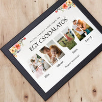 Csodálatos anya - 4 képes személyre szabható falikép