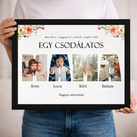 Csodálatos mama - 4 képes személyre szabható falikép