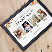 Csodálatos mama - 4 képes személyre szabható falikép