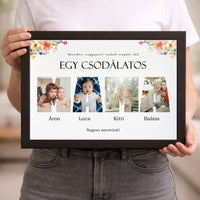 Csodálatos mama - 4 képes személyre szabható falikép