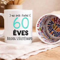 Egyedi születésnapi bögre 60. születésnapra