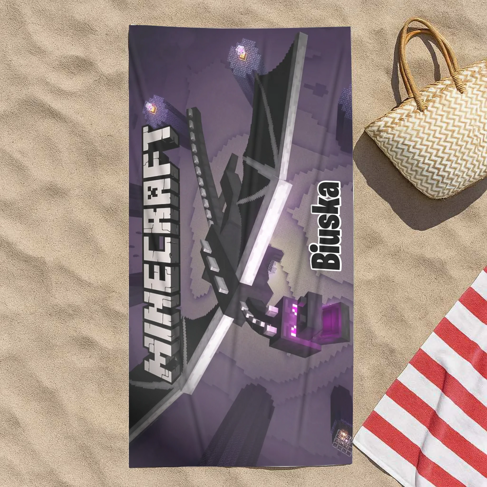 Egyedi Minecraft törölköző névvel – tökéletes ajándék gyerekeknek