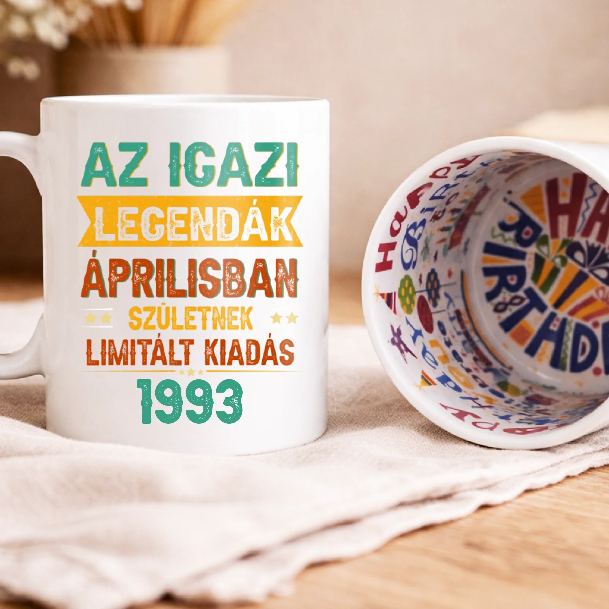 Az igazi legendák egyedi születésnapi ajándék bögre