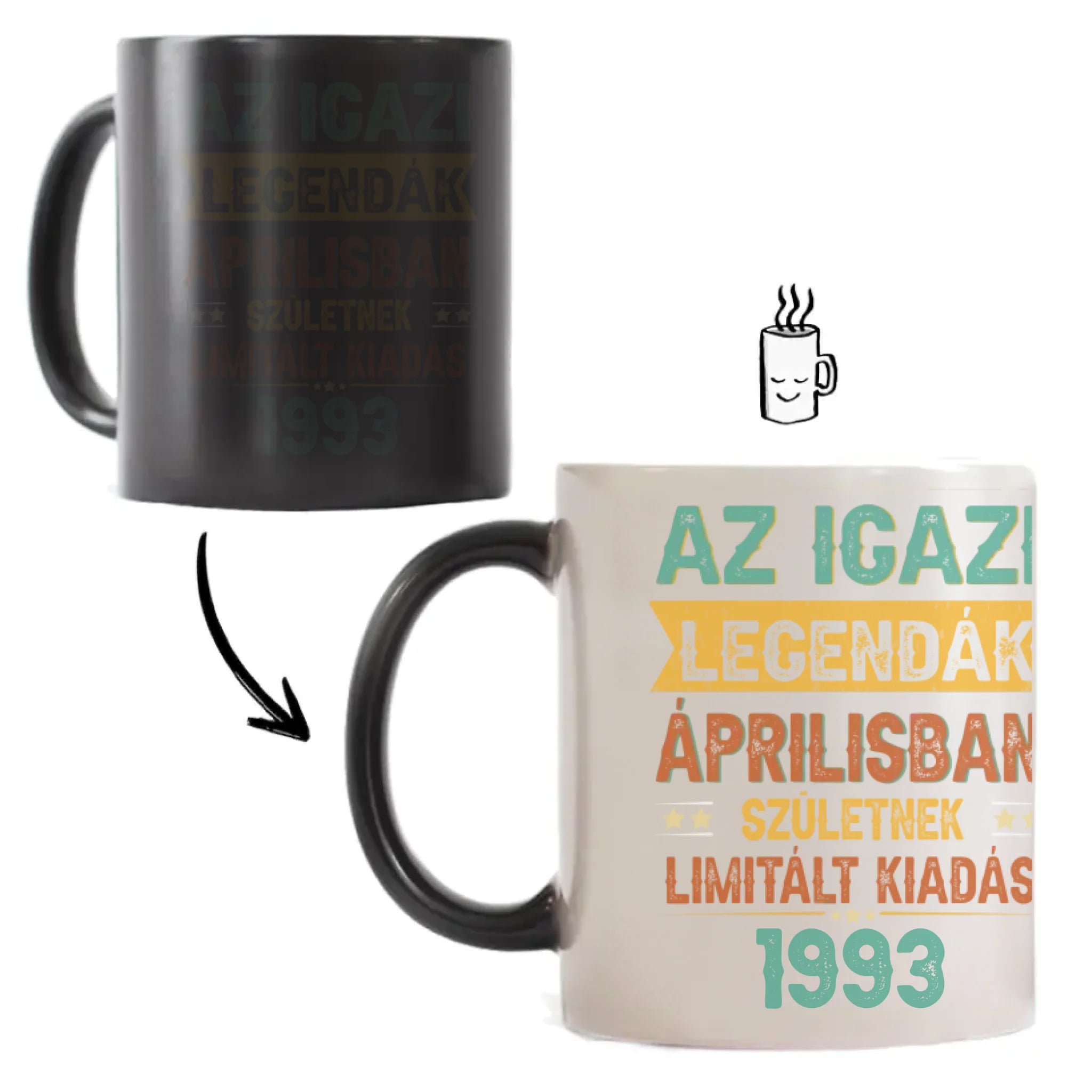 Az igazi legendák egyedi születésnapi ajándék bögre