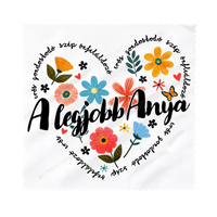 Egyedi szemüvegtörlő kendő anyáknak - a legjobb Anya felirattal, körbefutó mintával