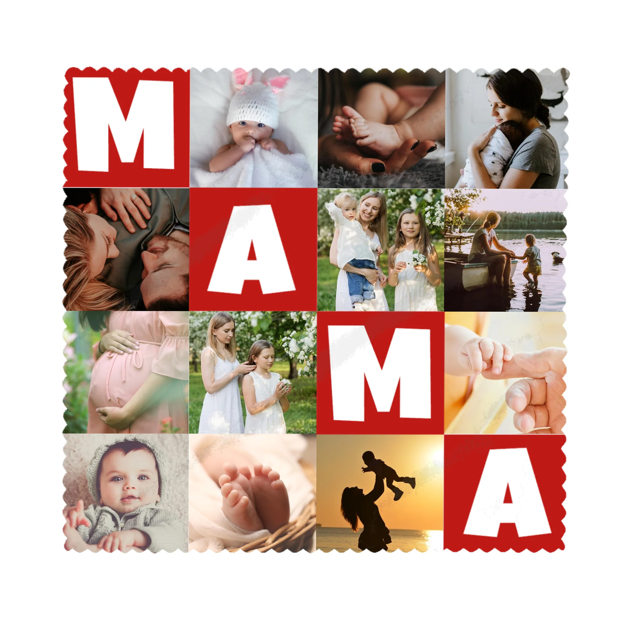 Egyedi 12 képes szemüvegtörlő kendő Mamáknak