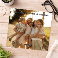 Egyedi képes szemüvegtörlő kendő