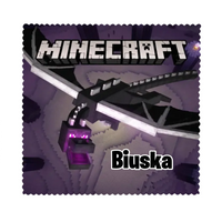 Névre szóló Mindecraft szemüvegtörlő kendő Ender dragon mintával