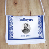 Ballagási tarisznya - klasszikus kék népi mintával