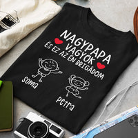 Nagypapa brigádja póló akár 6 unokával