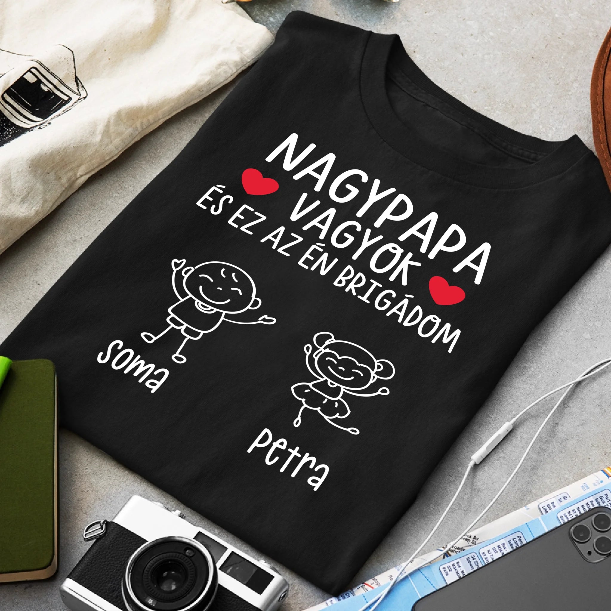 Nagypapa brigádja póló akár 6 unokával