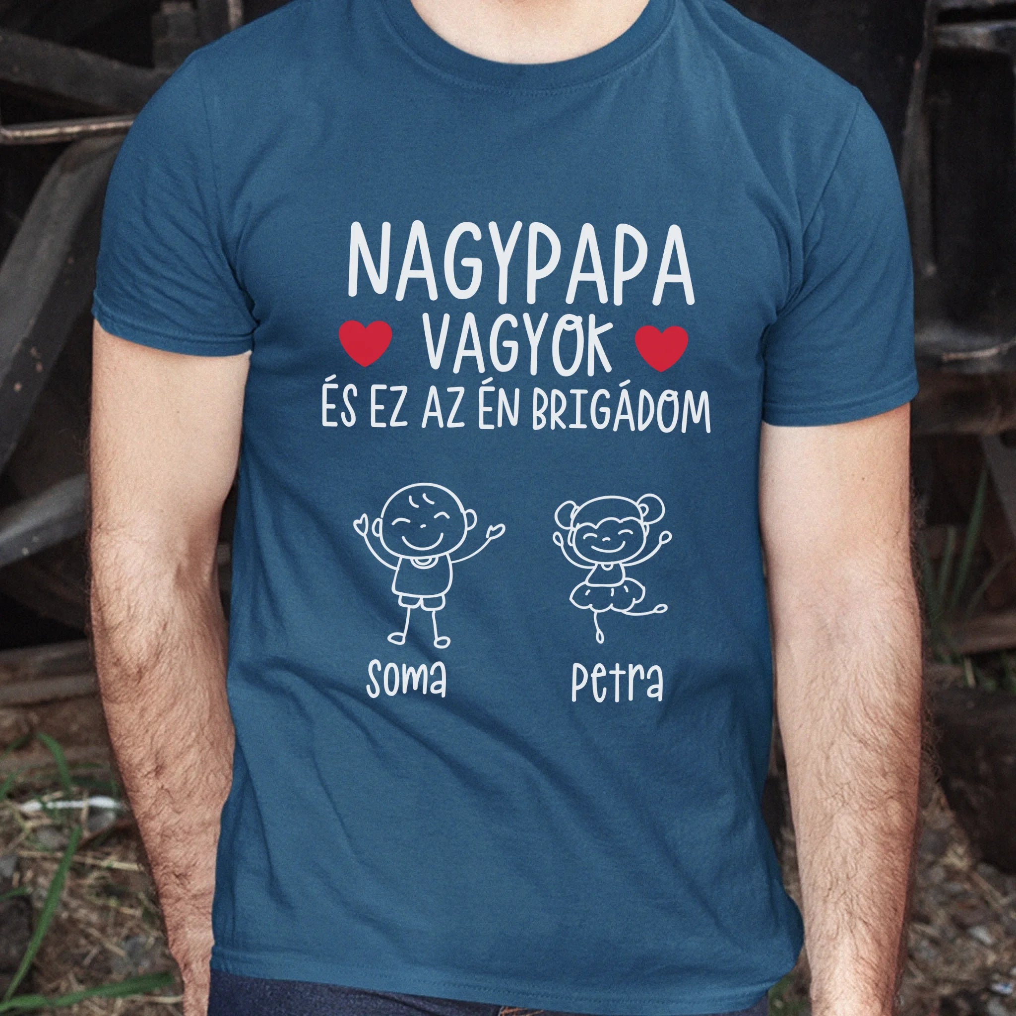 Nagypapa brigádja póló akár 6 unokával