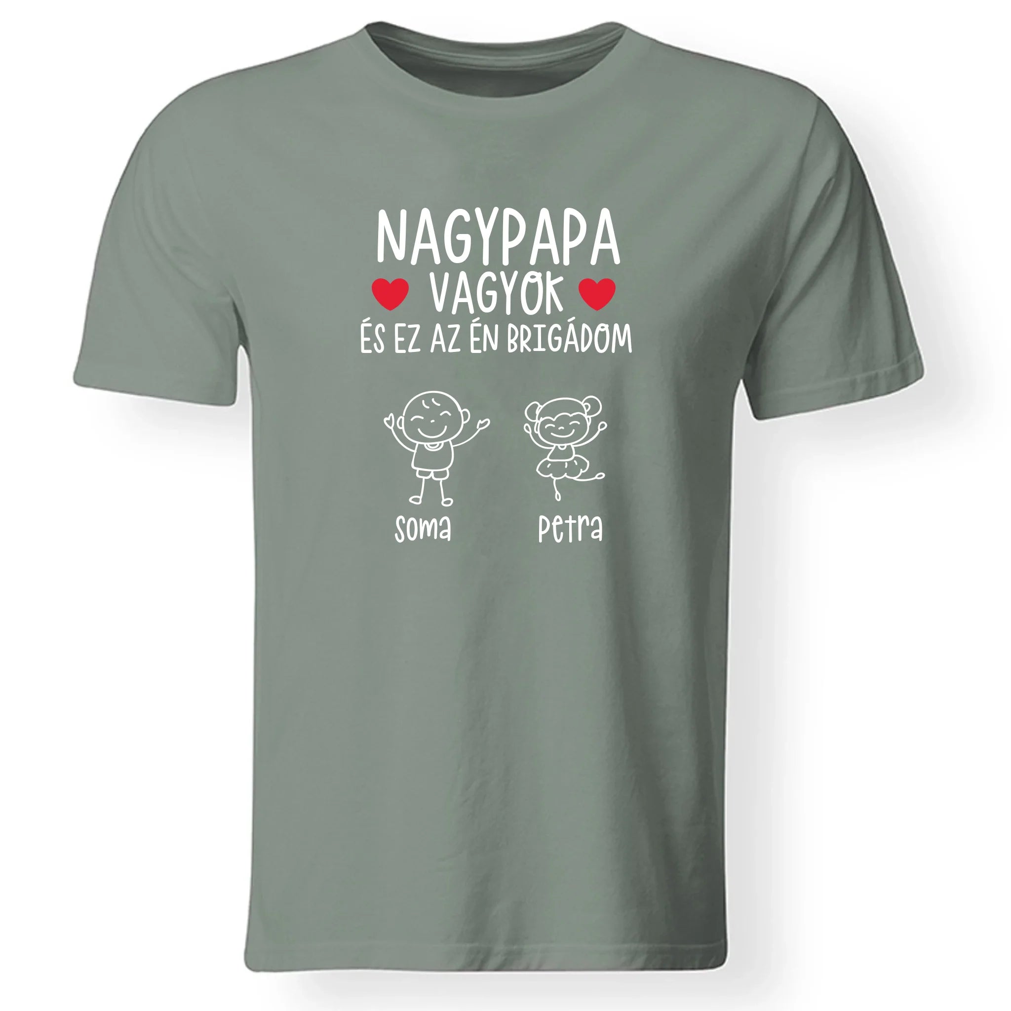 Nagypapa brigádja póló akár 6 unokával