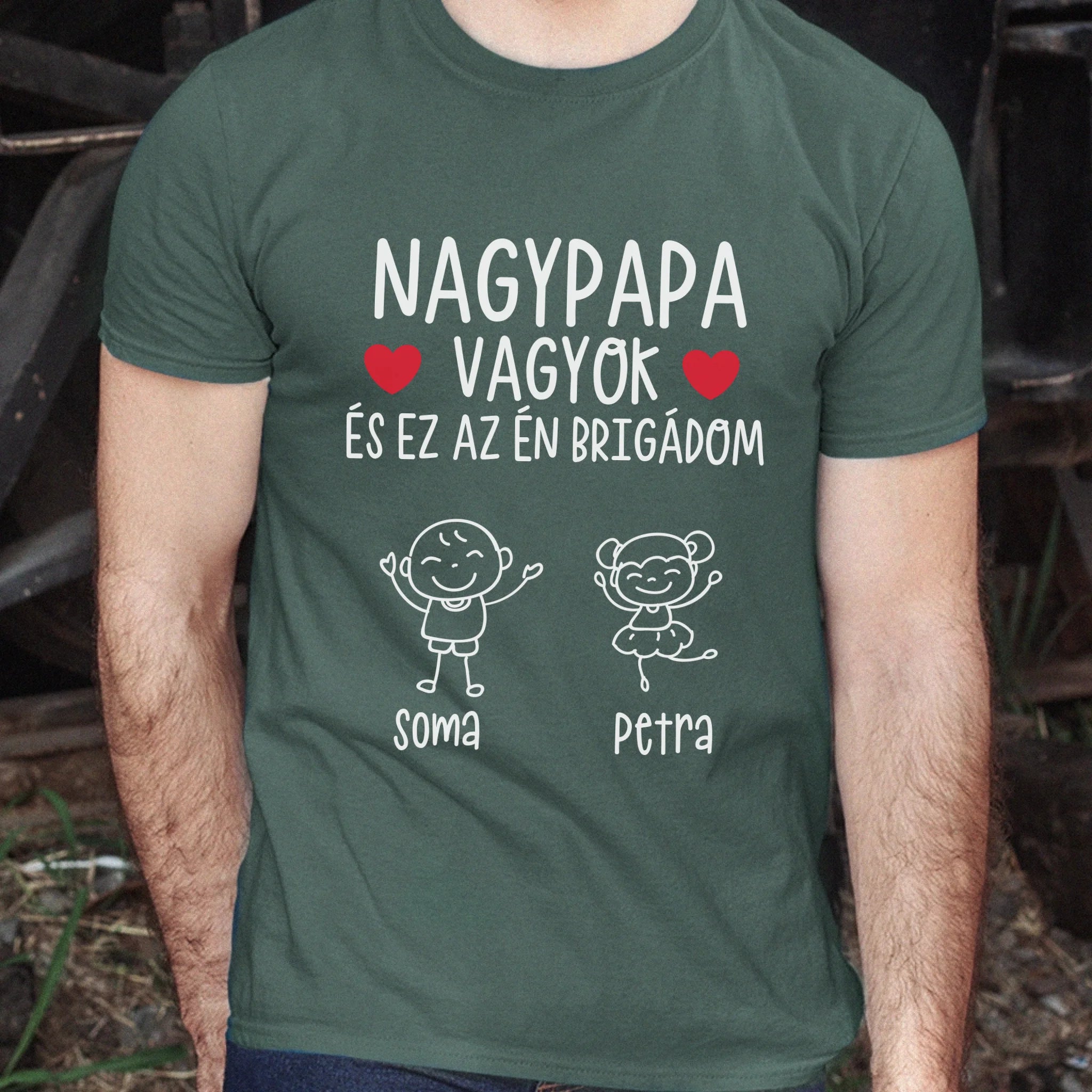 Nagypapa brigádja póló akár 6 unokával