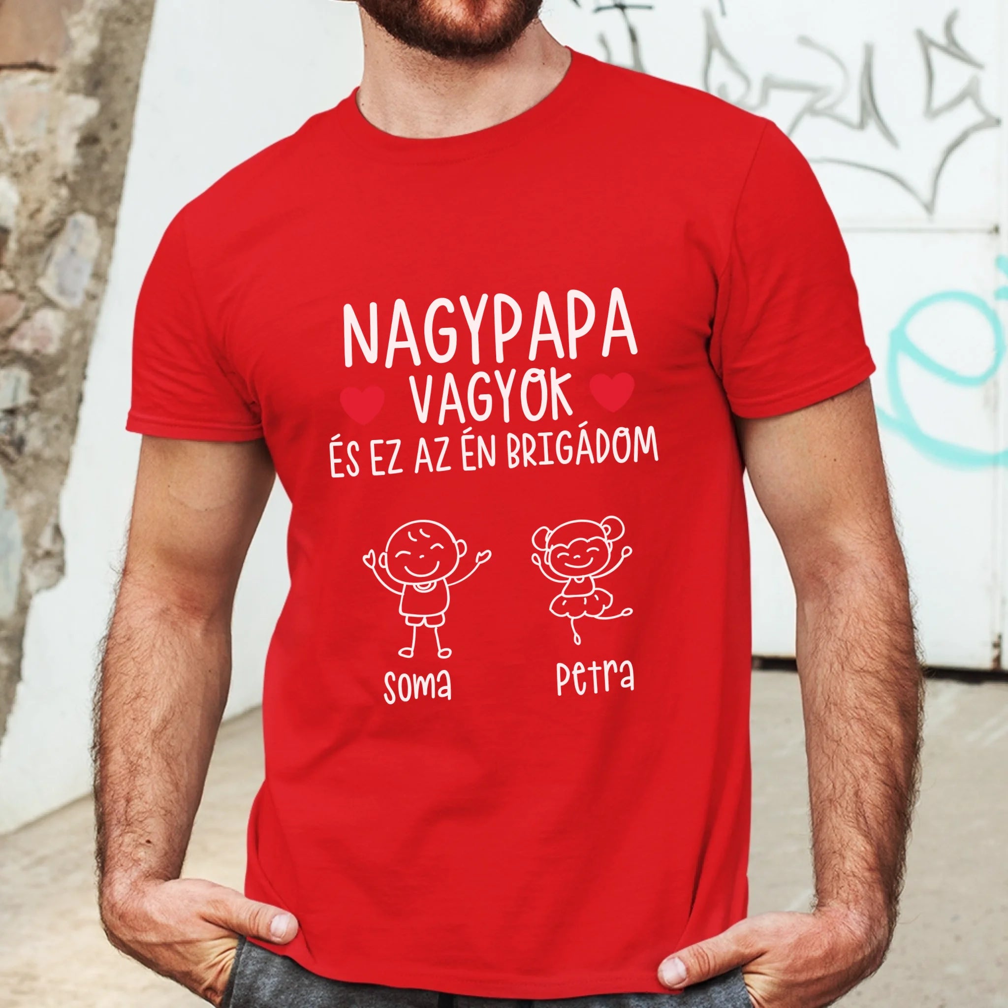 Nagypapa brigádja póló akár 6 unokával