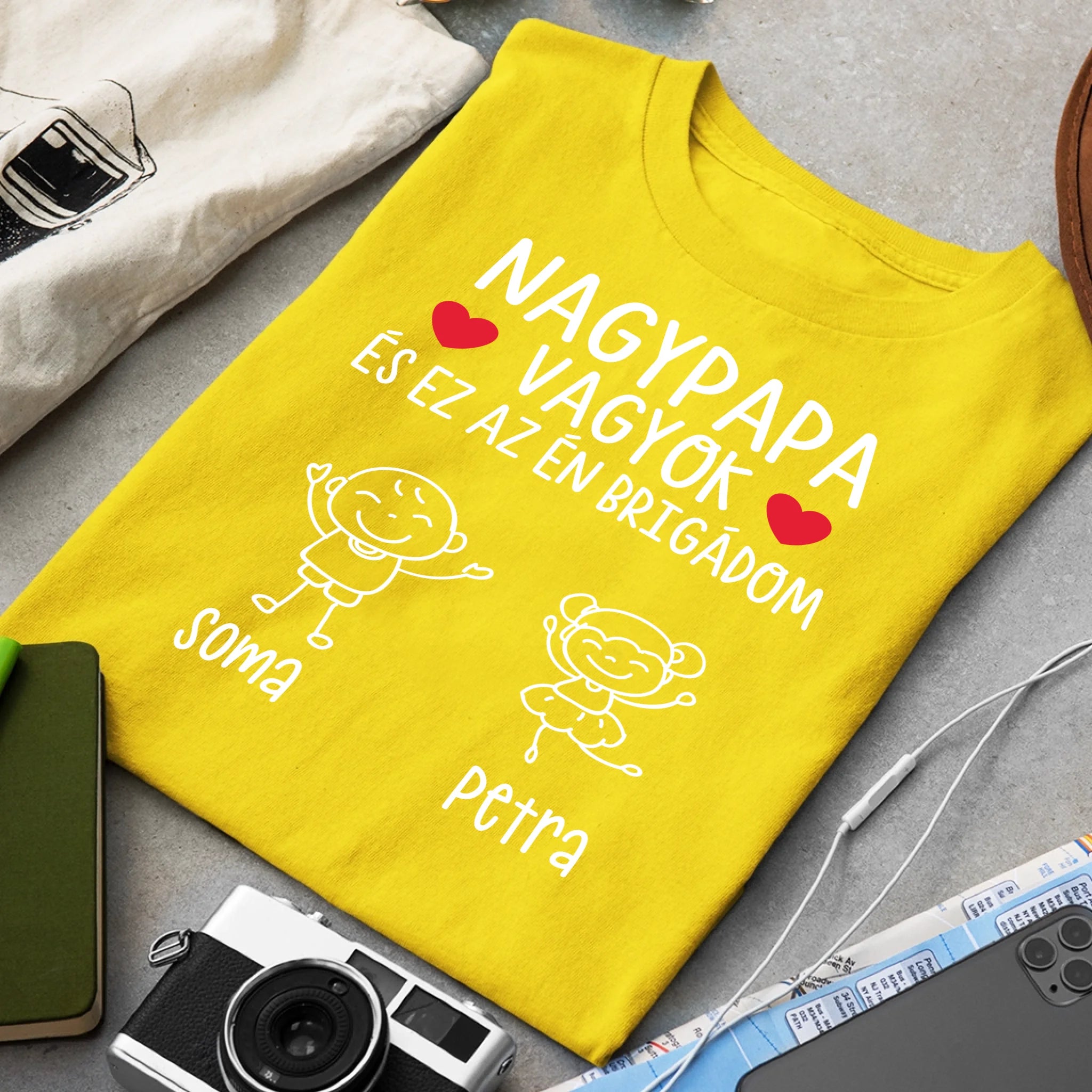 Nagypapa brigádja póló akár 6 unokával