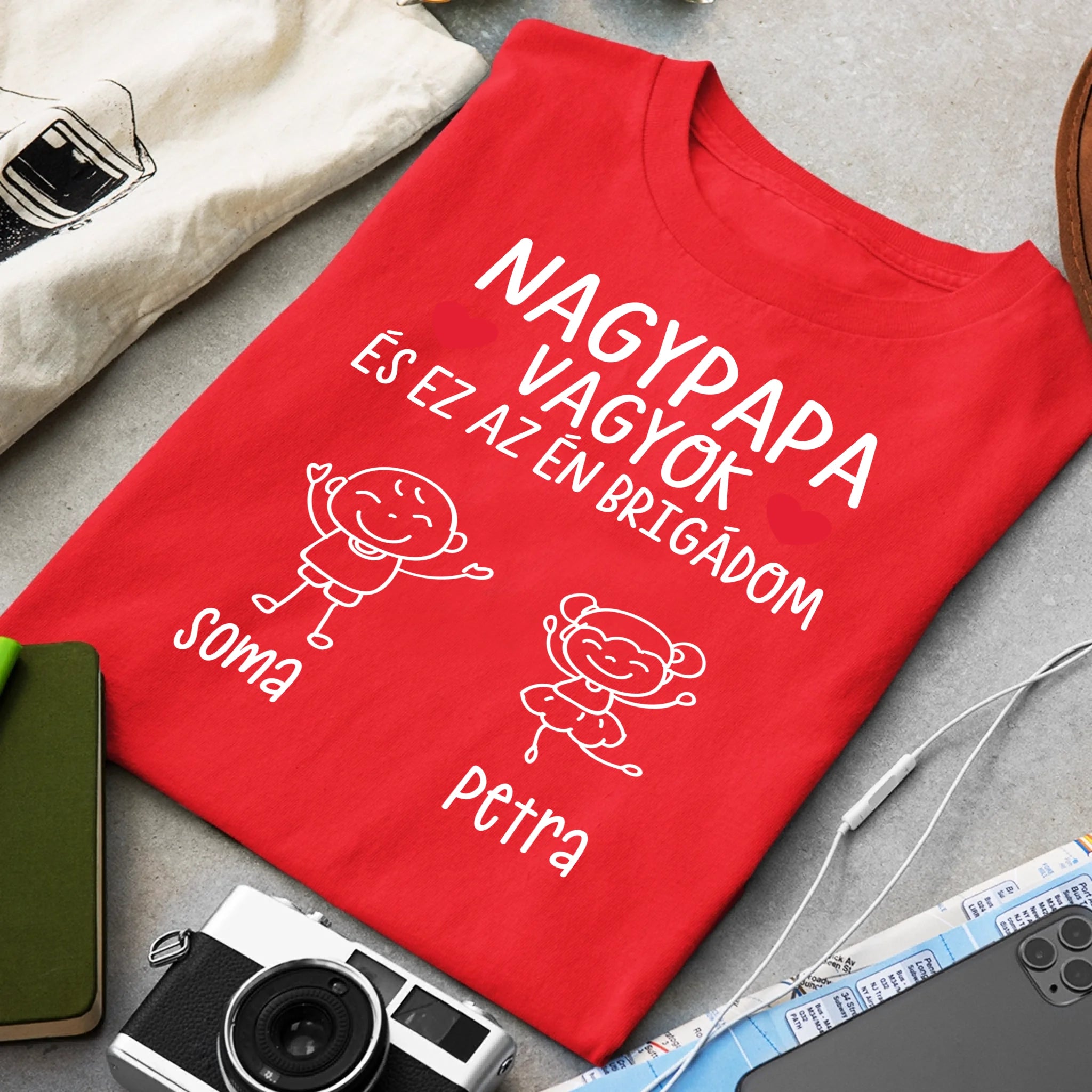 Nagypapa brigádja póló akár 6 unokával