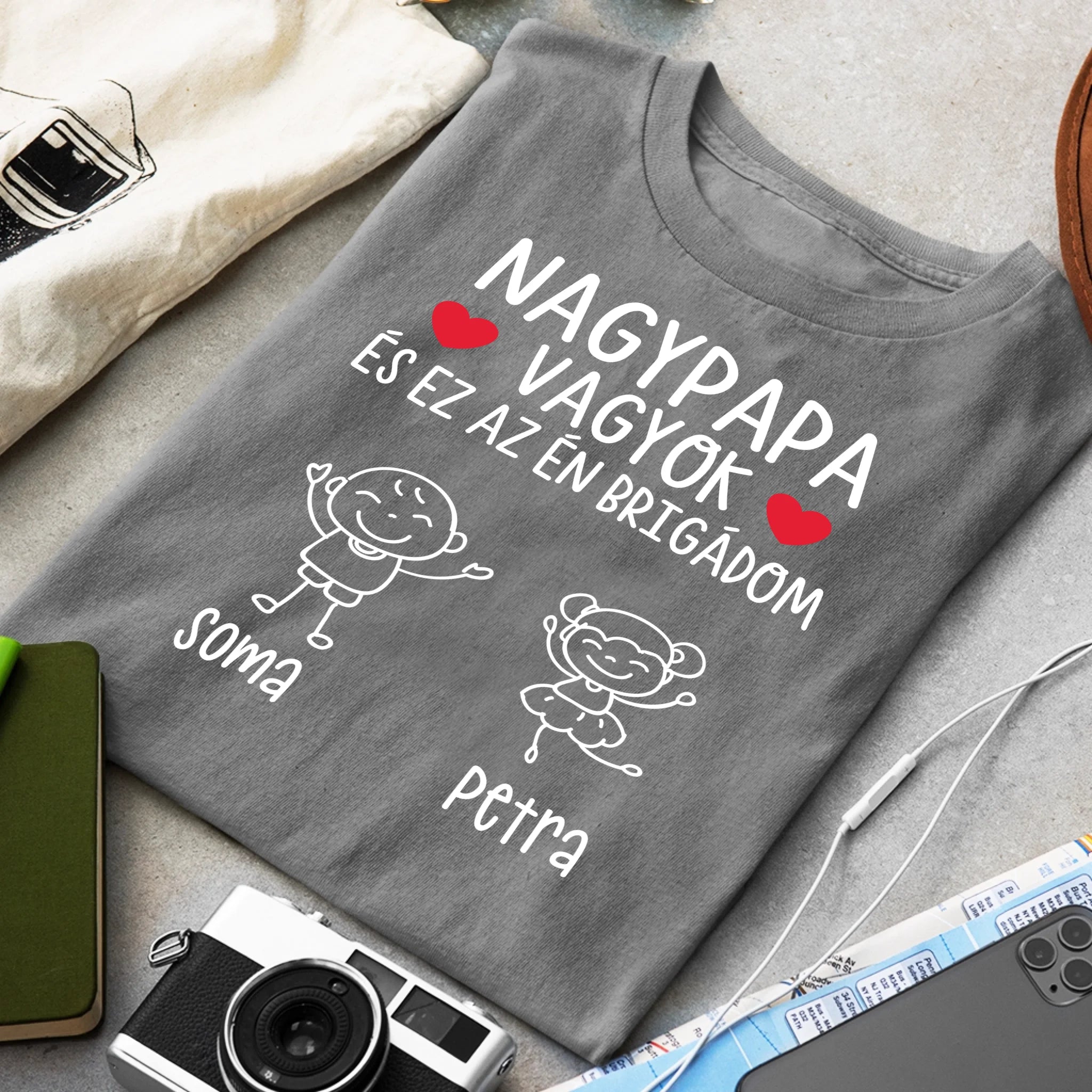 Nagypapa brigádja póló akár 6 unokával