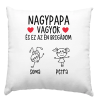 Megemlékezős fehér párna szeretett kis kedvencről