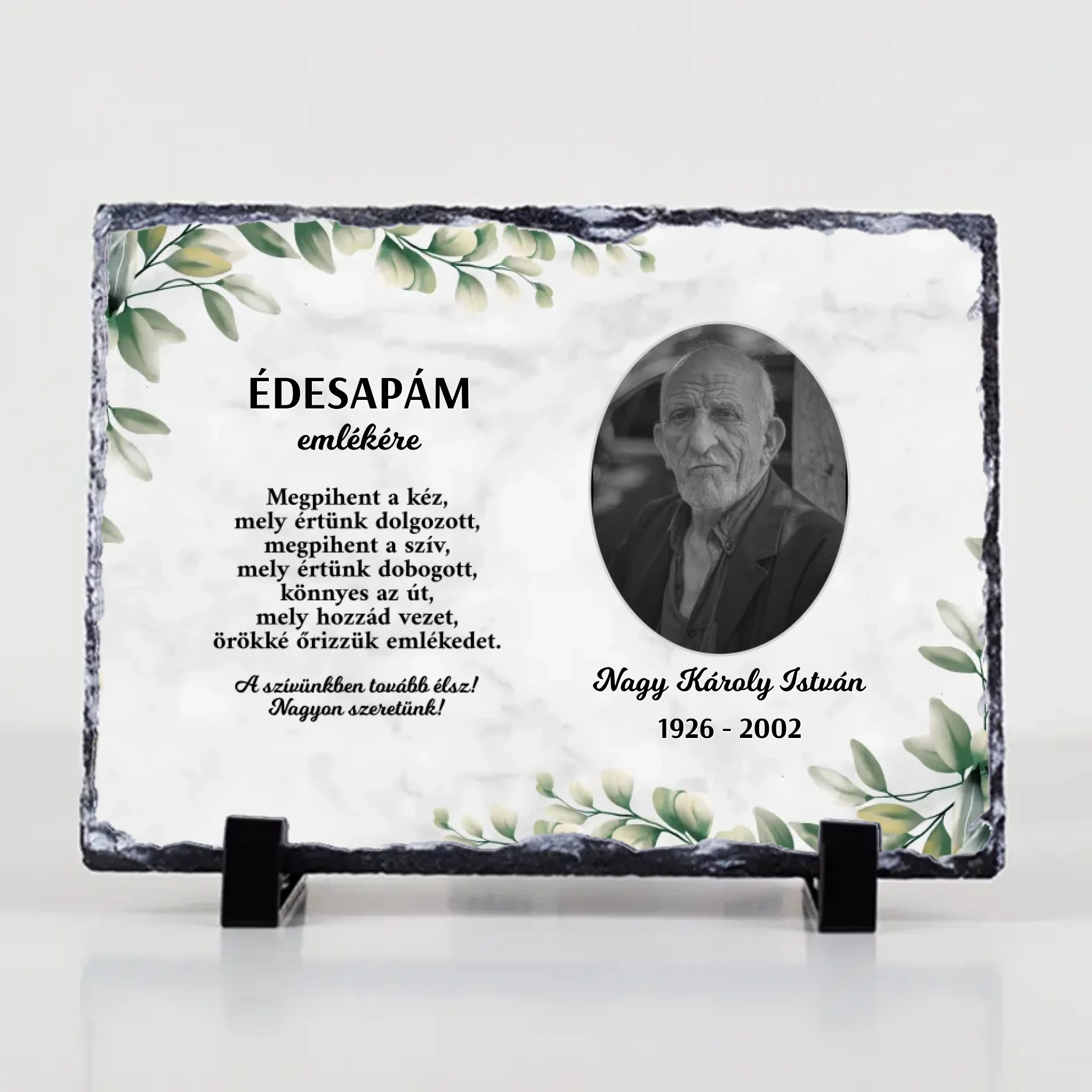Szívünkben tovább élsz gránitlap