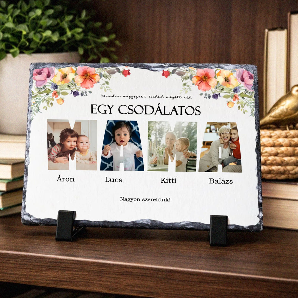 Csodálatos mama - 4 képes egyedi gránitlap