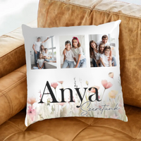 Anya szeretünk - egyedi képes fullprint párna választható felirattal