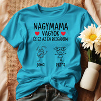 Ajándék Mamáknak - Nagymama brigádja póló nőknek akár 6 unokával