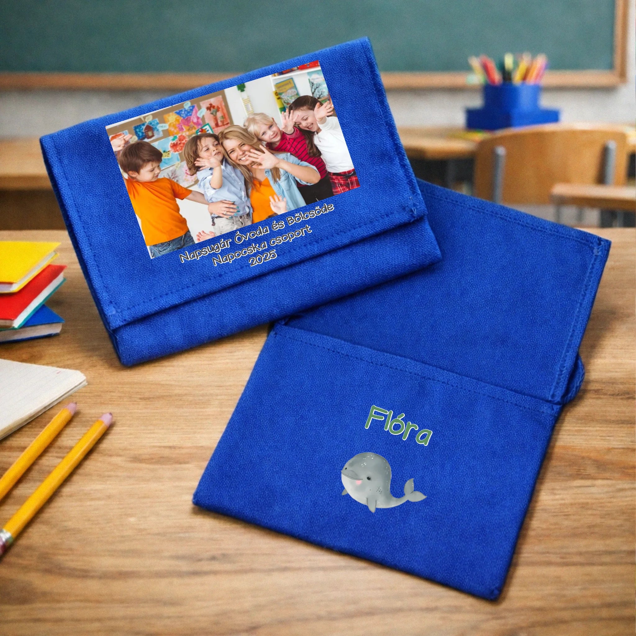 Egyedi képes ballagási tarisznya