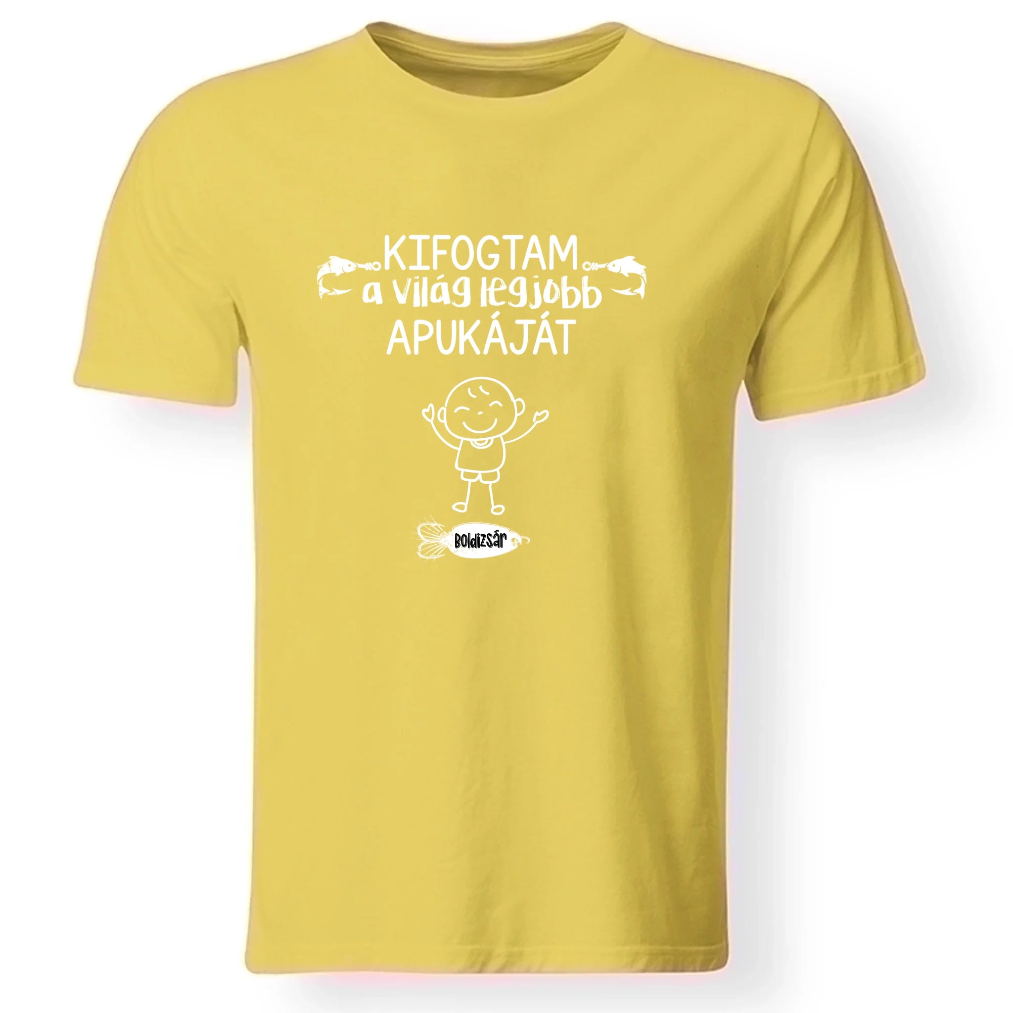 Ajándék Apáknak - kifogtam a világ legjobb apukáját horgász apa póló