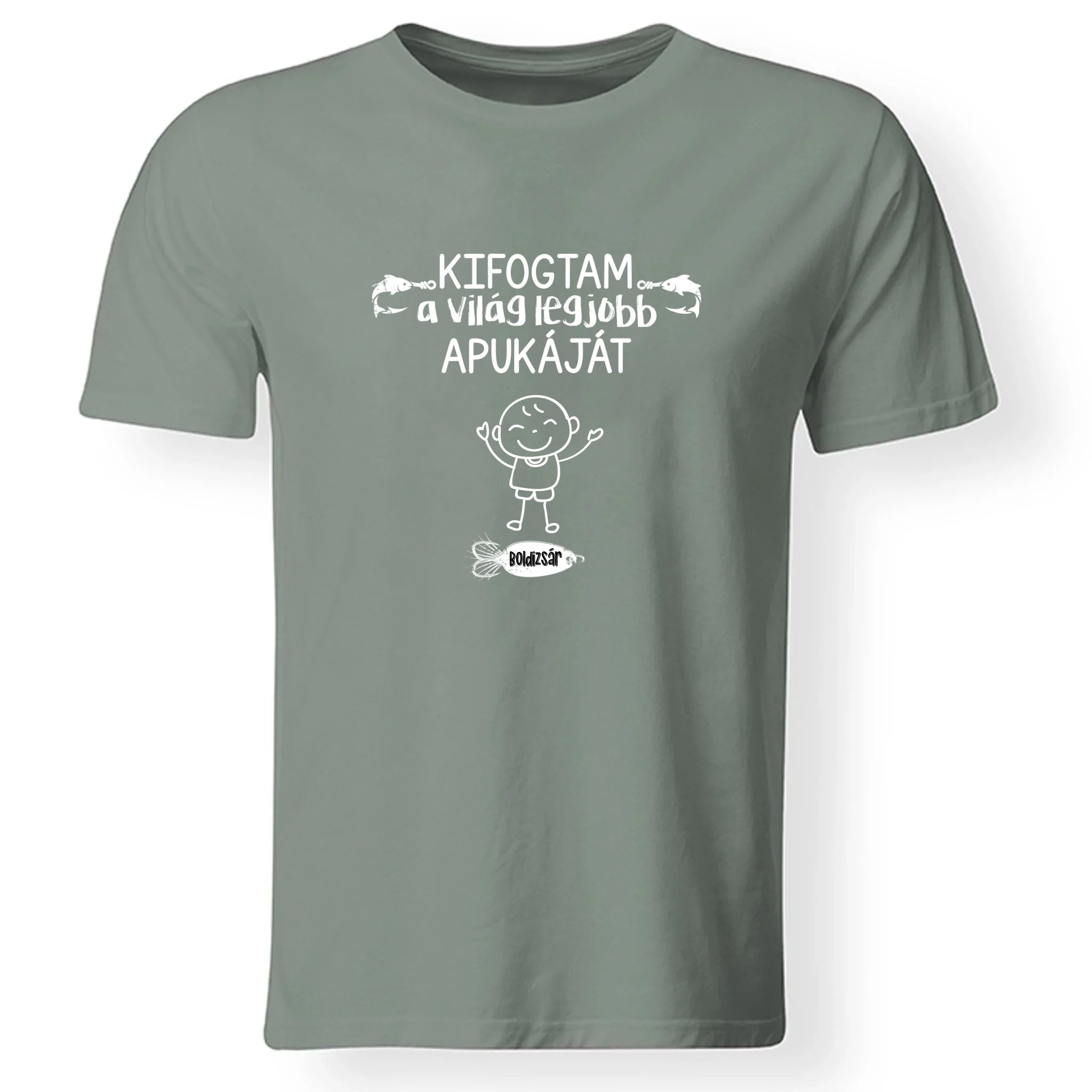Ajándék Apáknak - kifogtam a világ legjobb apukáját horgász apa póló