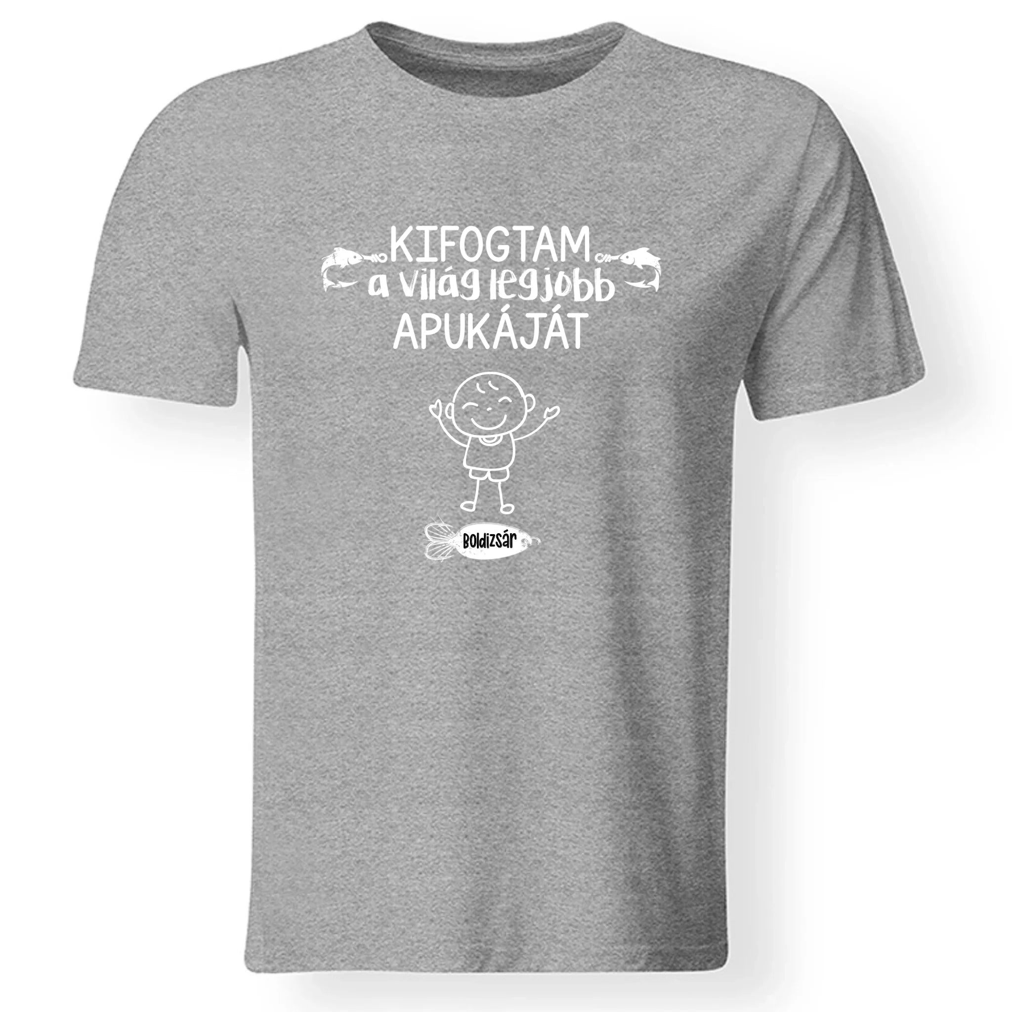Ajándék Apáknak - kifogtam a világ legjobb apukáját horgász apa póló
