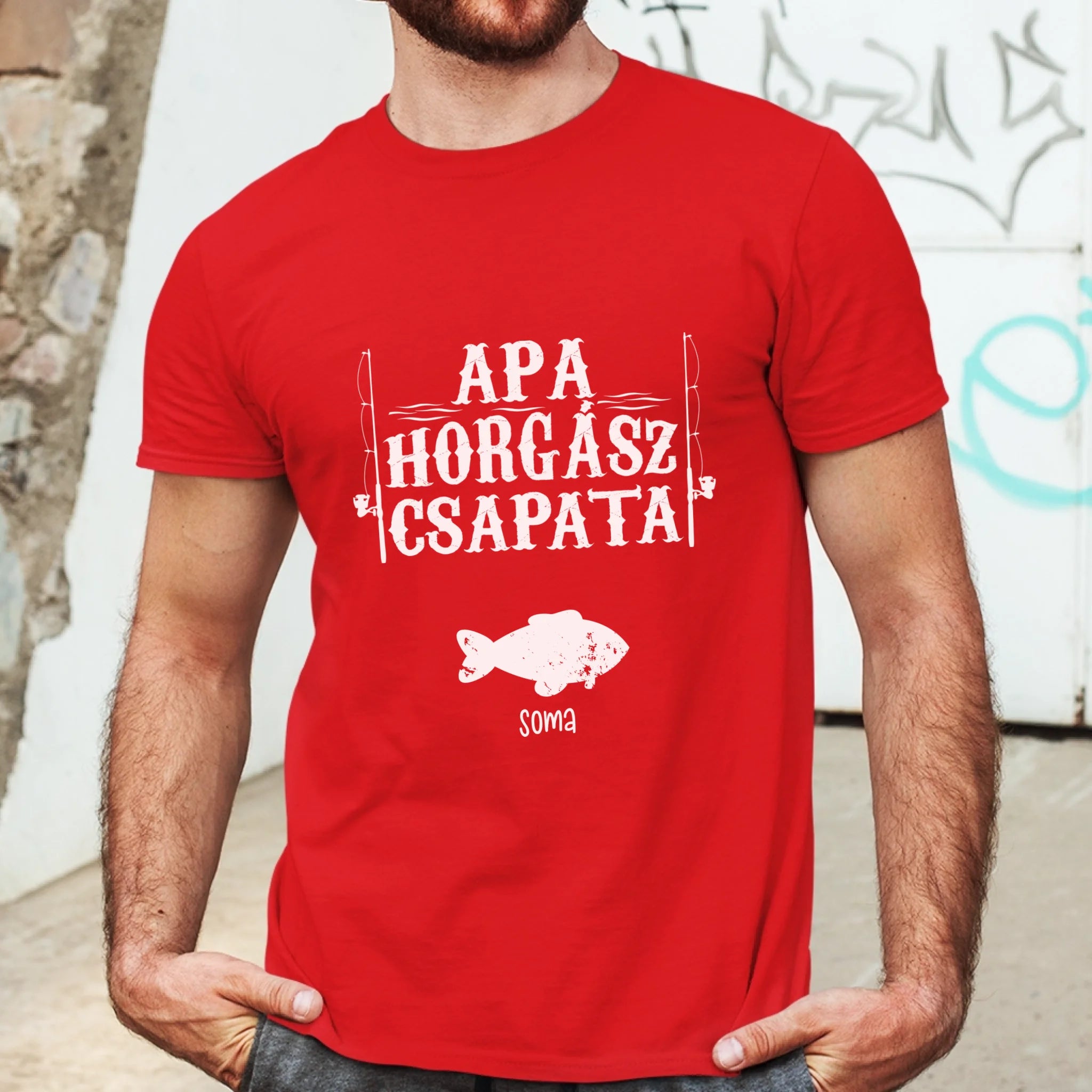 Ajándék Apáknak - kifogtam a világ legjobb apukáját horgász apa póló