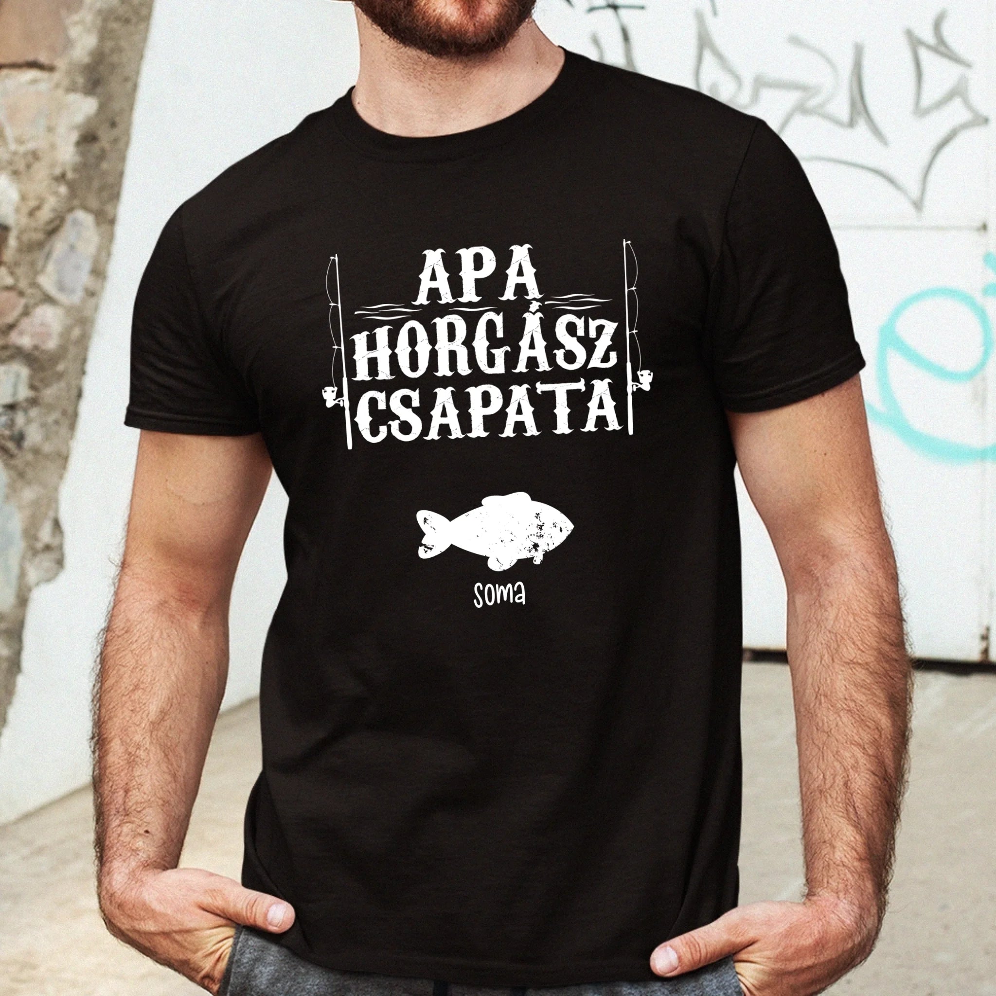 Ajándék Apáknak - kifogtam a világ legjobb apukáját horgász apa póló