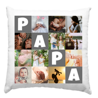 Egyedi 12 képes párna Papáknak