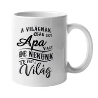 Apa kisbabával egyedi bögre